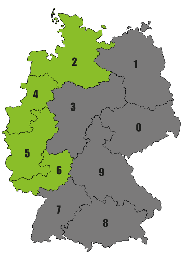 Deutschlandkarte PLZ